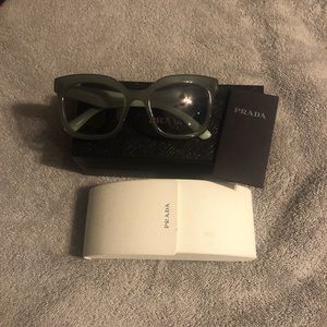 Prada opal green sunglasses